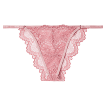 Load image into Gallery viewer, Pink Lace Strappy Cheeky Briefs
